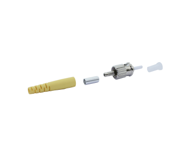 Optronics connettore ST simplex monomodale 3mm boot giallo STSM3YEL