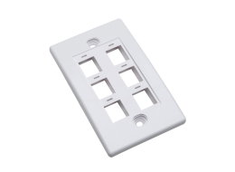 Optronics Placca universale per scatole 503, 6 uscite OPT-FP-6P