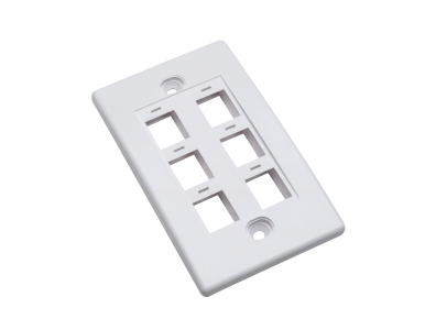 Optronics Placca universale per scatole 503, 6 uscite OPT-FP-6P