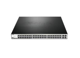 D-Link Smart Switch PoE 48 porte gigabit e 4 SFP DGS-1210-52MP