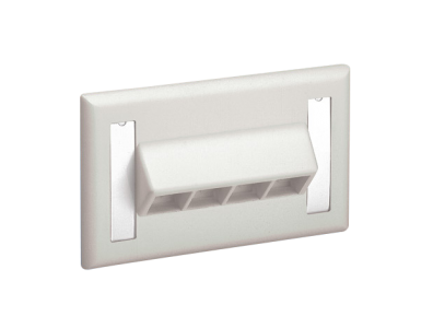 Panduit placca inclinata orizzontale 4 posizioni NK4HSFAWY