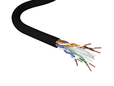 brandrex cavo dati in rame cat6plus uutp 23awg nero