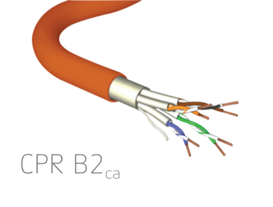 Brandrex cavo dati rame euroclass CPR B2ca orange