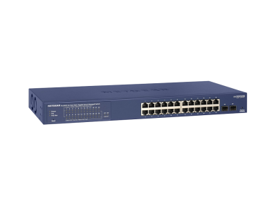 ProSafe Smart Switch di seconda generazione con 24 porte 10/100/1000Mbit RJ45 PoE GS724TP-200EUS