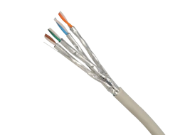 asit Copper Cable, Cat 6A, 4-pair, 23 AWG, U/FTP PUFL6X04WH-KD
